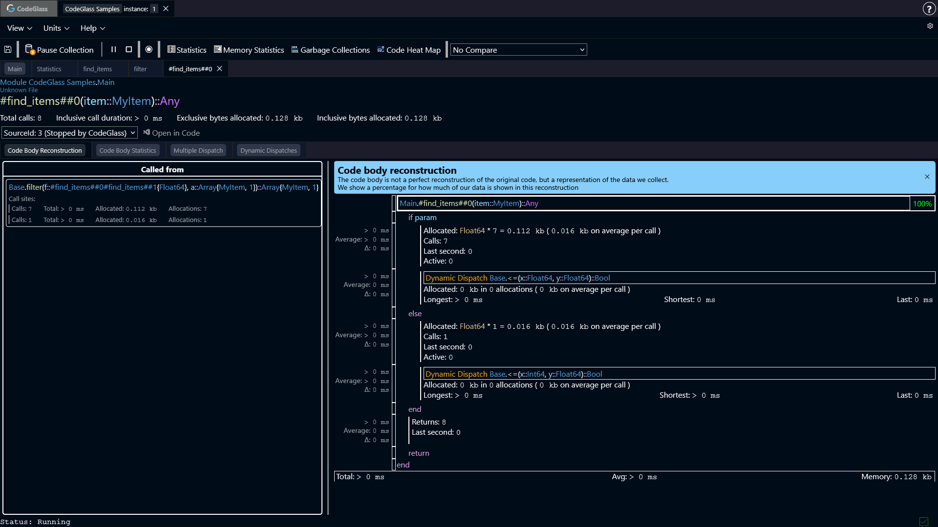 Find Items Lambda Function