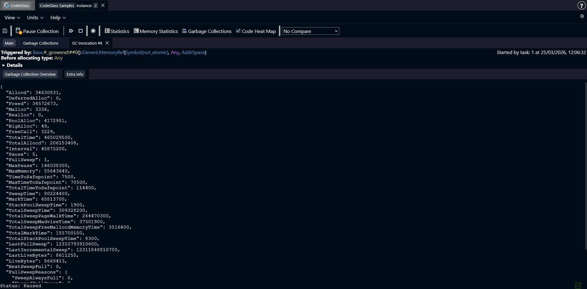 Garbage Collection Extra Info